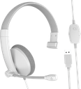 [MT-HP002U-W] Meetion Wired telephony headset USB black"HP002U" (white)