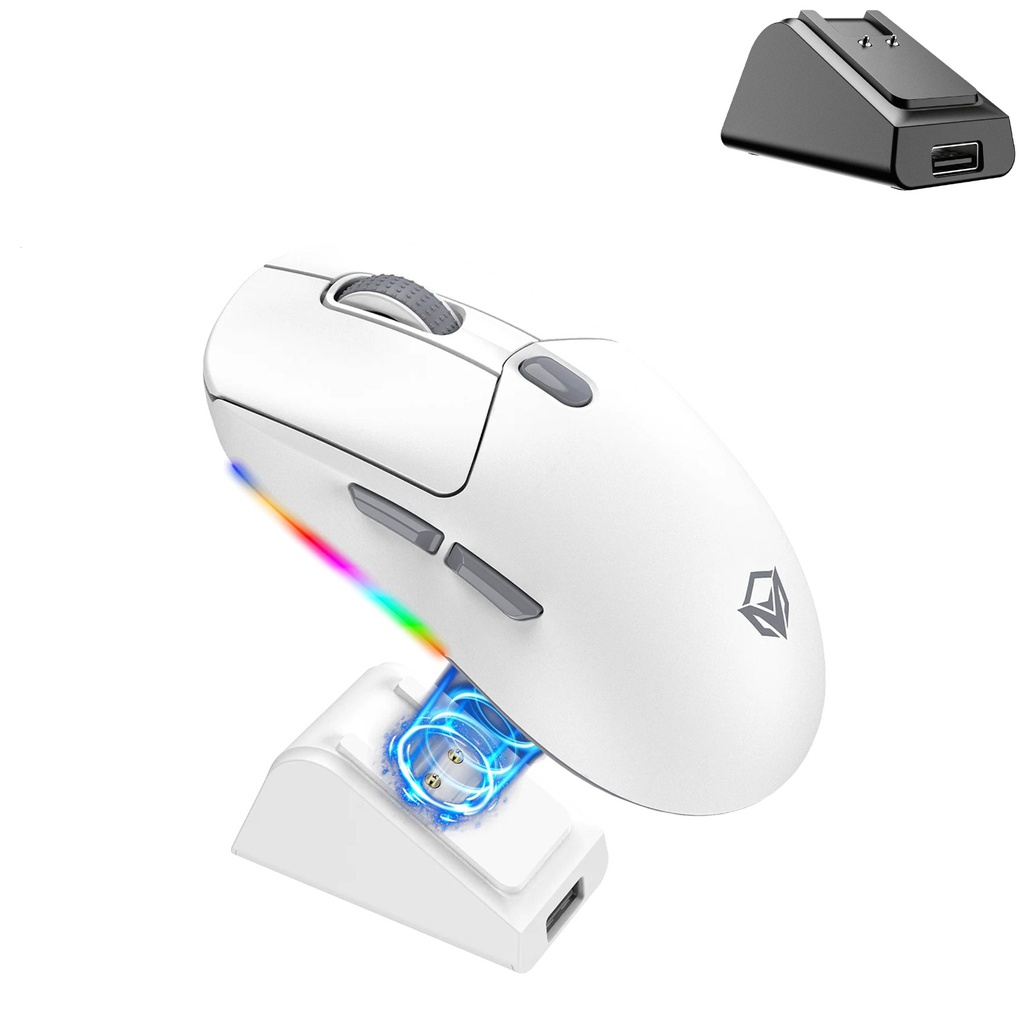 "MT-GW38" MEETION Wireless Tri-Mode Mouse with Magnetic Charging Dock