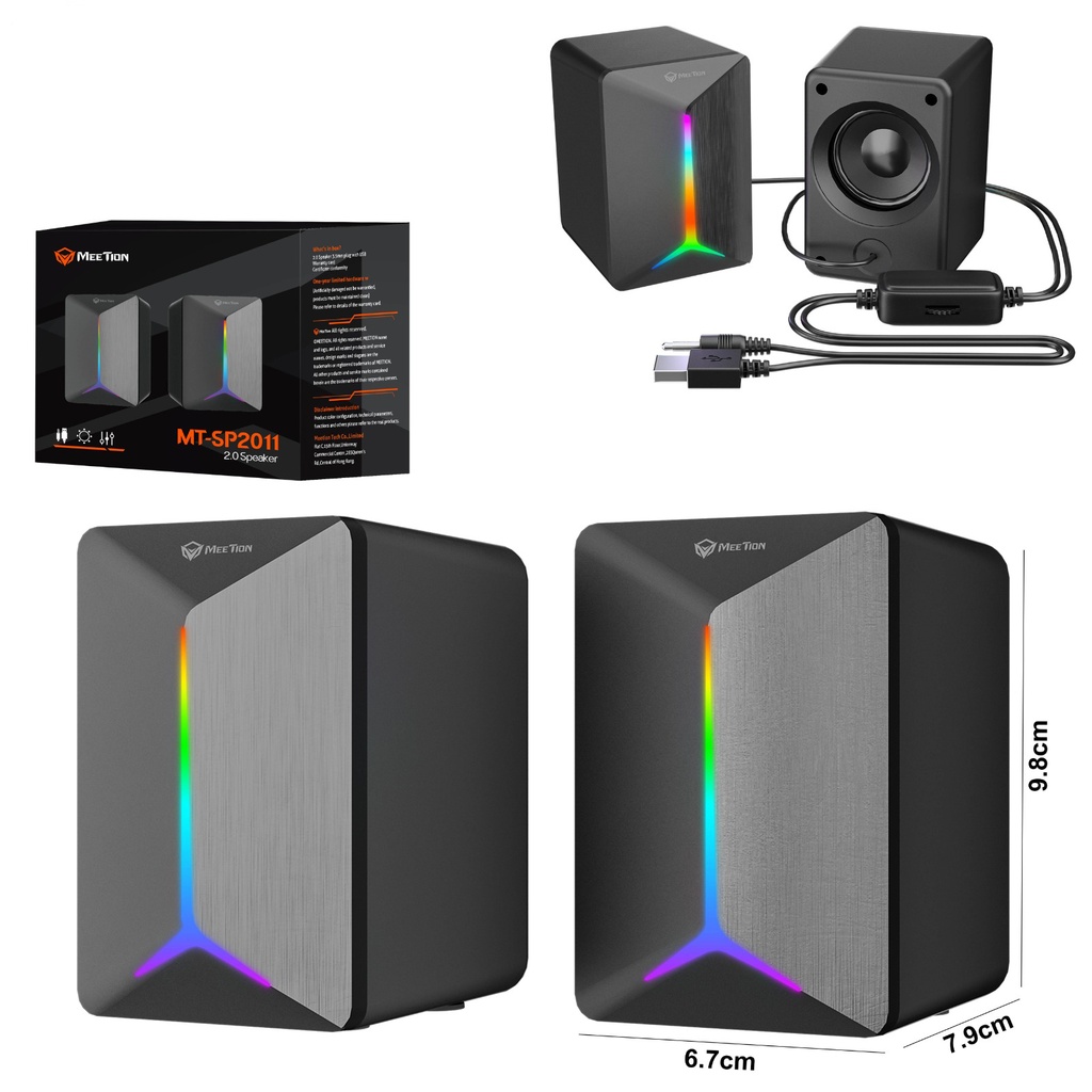 "MT-SP2011" MEETION Gaming Stereo Desktop Speakers 