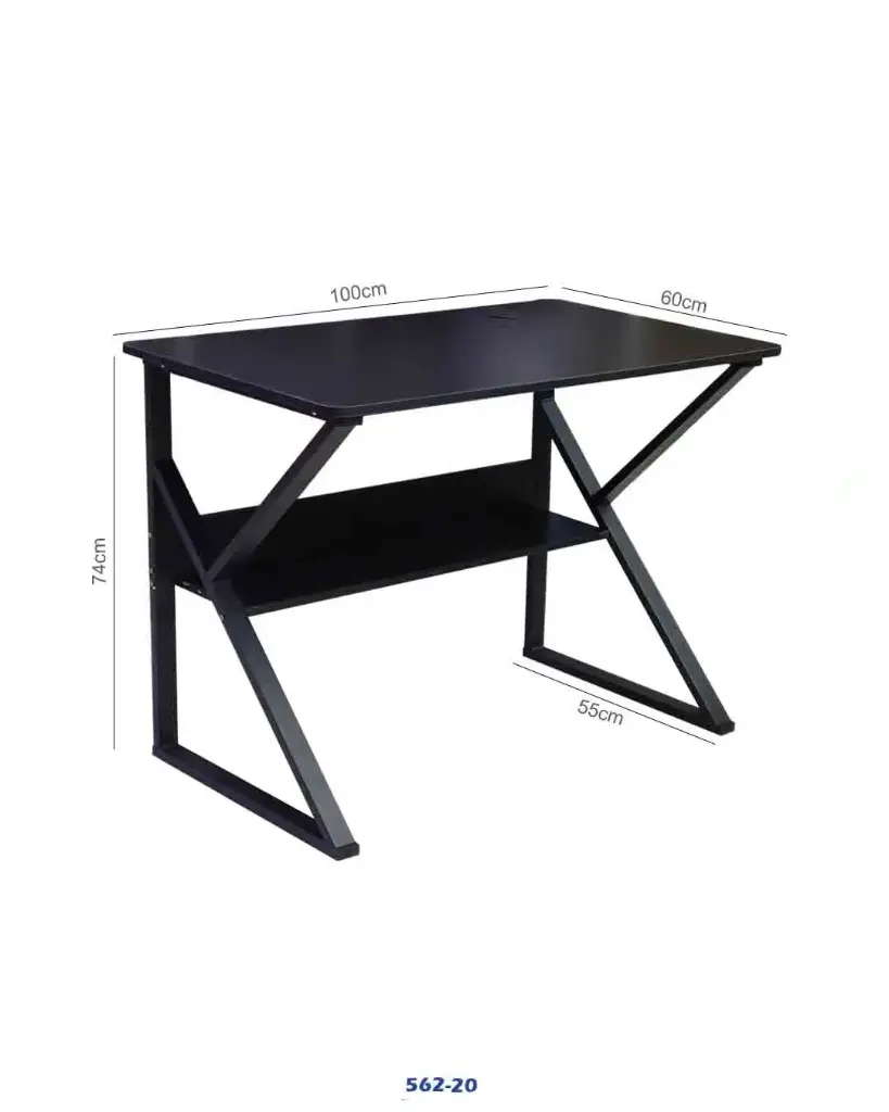 Modern Computer Desk with Bookshelf Storage | 100x60cm Study Table | Home & Office Desk "562-20" 