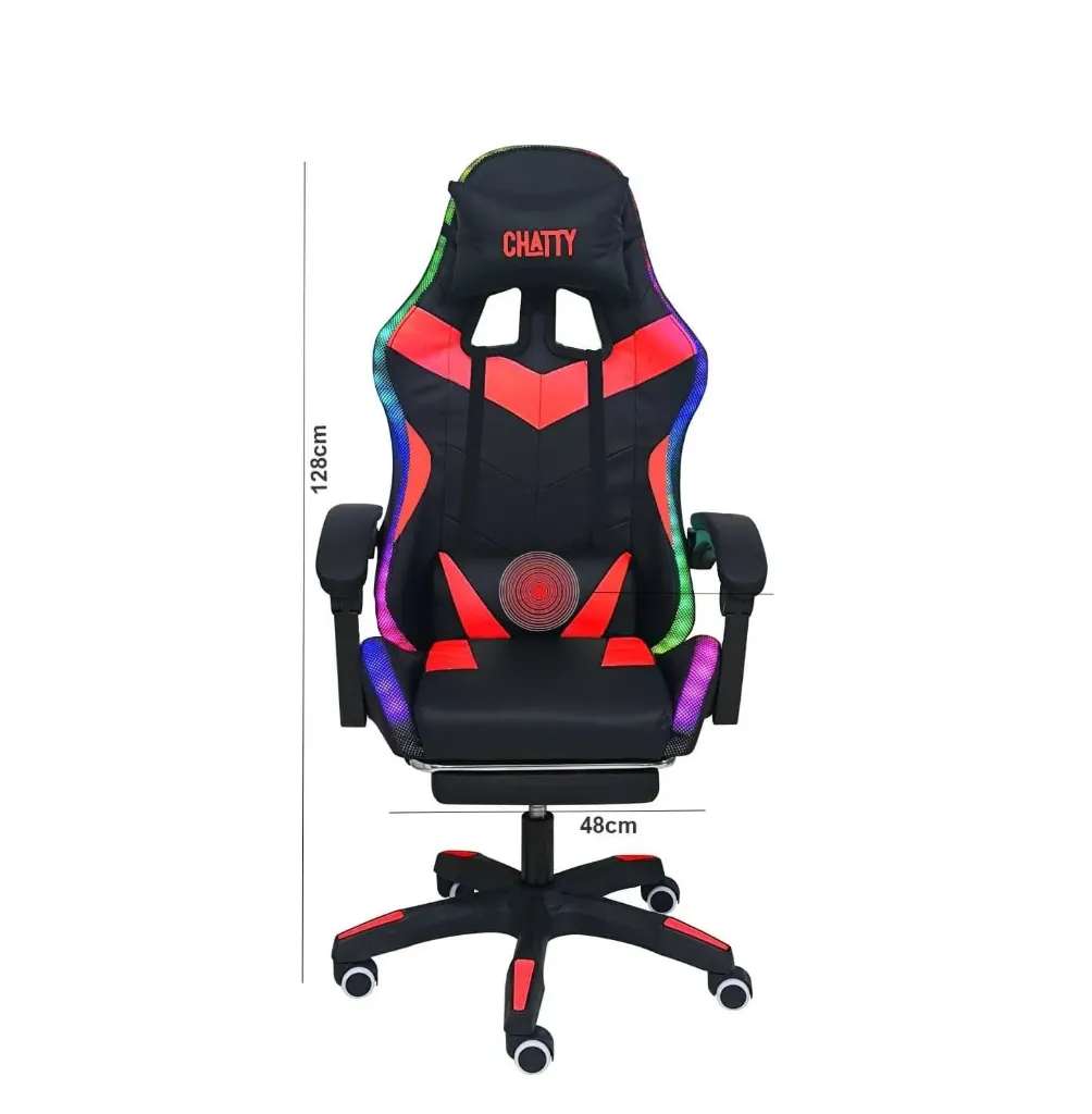 RGB Comfortable Leather Gaming Chair with Footrest"CS-CHR02"