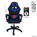 [CS-LCHR01-b] CS-LCHR01 Gaming Chair with RGB Light (blue)
