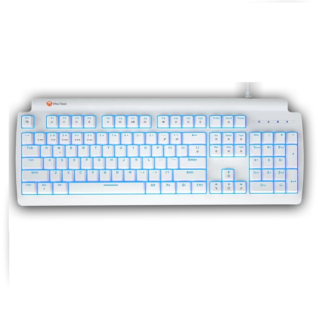 Meetion MT-MK600RD Mechanical Keyboard black AR (white)