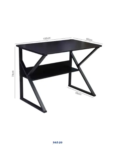 Modern Computer Desk with Bookshelf Storage | 100x60cm Study Table | Home & Office Desk "562-20" 